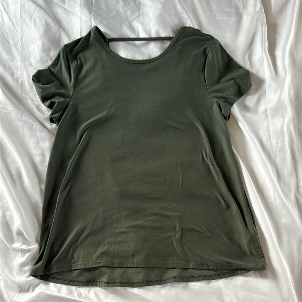 Wonder Nation Green Cuffed Sleeve Relaxed T-Shirt